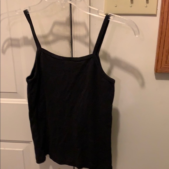 Bella Spaghetti Strap Ballet Black Tank Top Size M - Picture 4 of 4